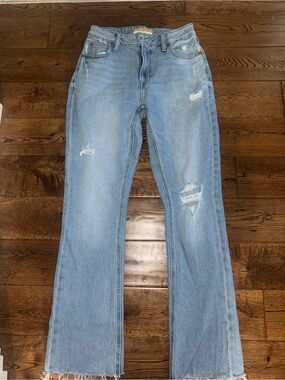 Maurice’s Cheeky High Rise Bootcut Raw Hem Jeans Size 2 Regular